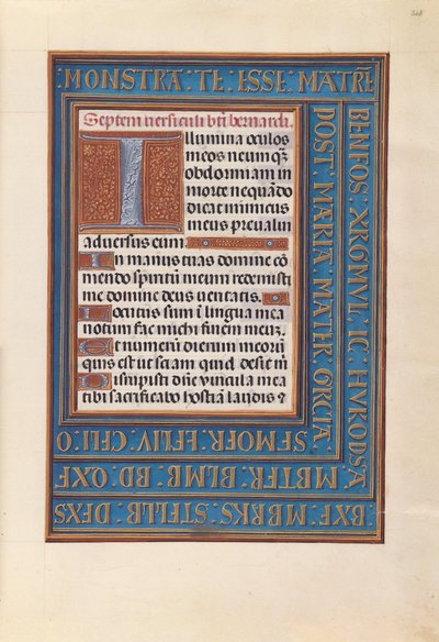 Dronning Isabella den Katolskes timer, dronning af Spanien:  Fol. 268r af Master of the First Prayerbook of Maximillian