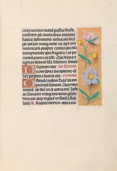 Dronning Isabella den katolske, dronning af Spaniens åbningstider: Fol. 27r, ca. 1500. af Master of the First Prayerbook of Maximillian