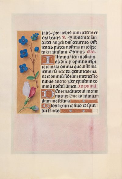 Dronning Isabella den Katolskes timer, dronning af Spanien:  Fol. 38v af Master of the First Prayerbook of Maximillian