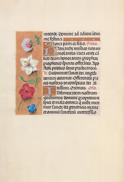 Hours of Dronning Isabella den Katolik, Dronning af Spanien: Fol. 39v, ca. 1500. af Master of the First Prayerbook of Maximillian