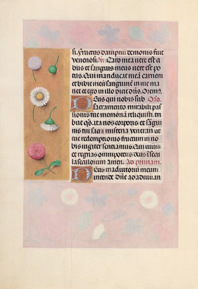 Dronning Isabella den katolske, dronning af Spaniens åbningstider: Fol. 44v, c. 1500. af Master of the First Prayerbook of Maximillian