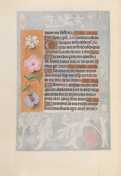 Dronning Isabella den Katolskes timer, dronning af Spanien:  Fol. 57v af Master of the First Prayerbook of Maximillian