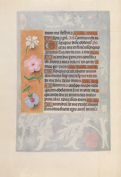 Hours of Dronning Isabella den Katolik, Dronning af Spanien: Fol. 57v, ca. 1500. af Master of the First Prayerbook of Maximillian