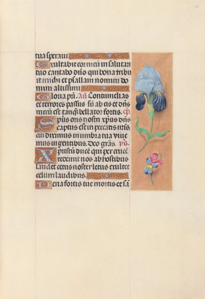 Dronning Isabella den katolske, dronning af Spaniens åbningstider: Fol. 58r, ca. 1500. af Master of the First Prayerbook of Maximillian
