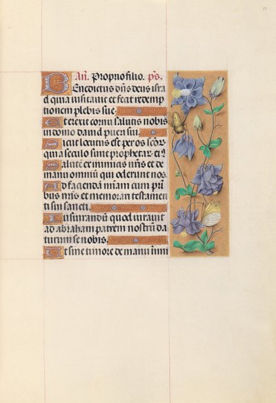 Dronning Isabella den Katolskes timer, dronning af Spanien:  Fol. 59r af Master of the First Prayerbook of Maximillian