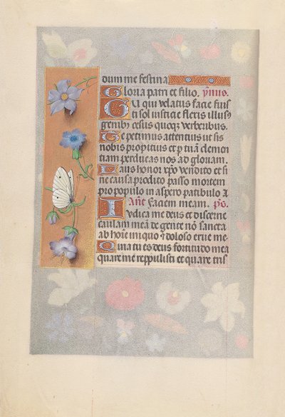 Hours of Dronning Isabella den Katolik, Dronning af Spanien: Fol. 61v, c. 1500. af Master of the First Prayerbook of Maximillian
