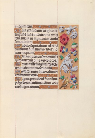 Hours of Dronning Isabella den Katolik, Dronning af Spanien: Fol. 64r, c. 1500. af Master of the First Prayerbook of Maximillian