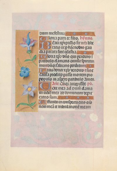 Hours of Dronning Isabella den Katolik, Dronning af Spanien: Fol. 69v, ca. 1500. af Master of the First Prayerbook of Maximillian
