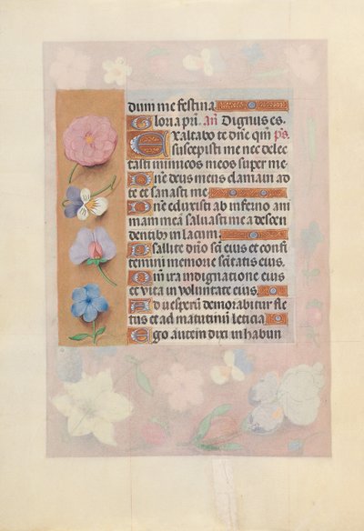 Hours of Dronning Isabella den Katolik, Dronning af Spanien: Fol. 73v, ca. 1500. af Master of the First Prayerbook of Maximillian