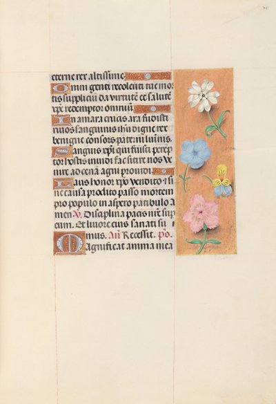Hours of Dronning Isabella den Katolik, Dronning af Spanien: Fol. 75r, ca. 1500. af Master of the First Prayerbook of Maximillian