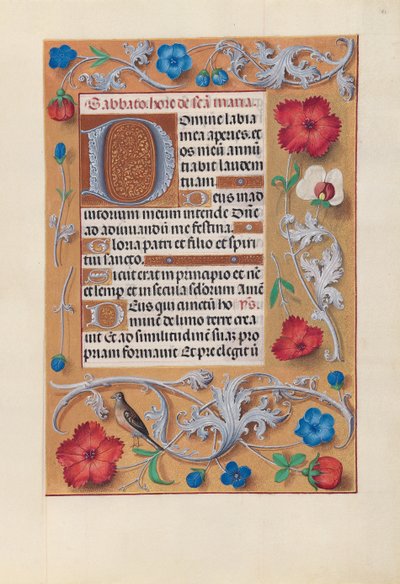 Hours of Dronning Isabella den Katolik, Dronning af Spanien: Fol. 81r, ca. 1500. af Master of the First Prayerbook of Maximillian