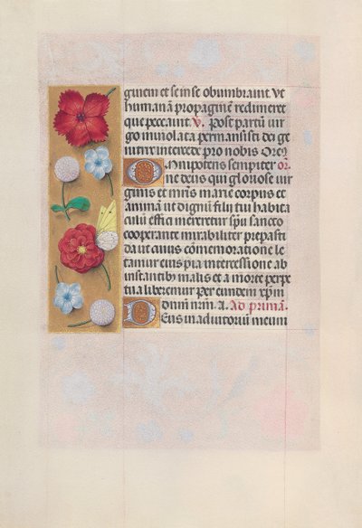 Hours of Dronning Isabella den Katolik, Dronning af Spanien: Fol. 81v, ca. 1500. af Master of the First Prayerbook of Maximillian