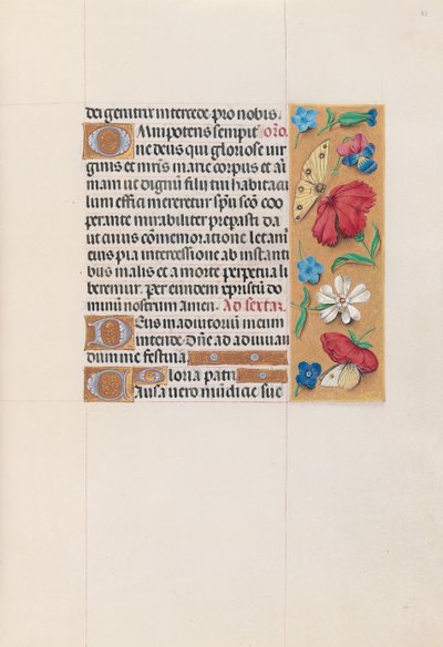 Dronning Isabella den katolske, dronning af Spaniens åbningstider: Fol. 83r, ca. 1500. af Master of the First Prayerbook of Maximillian