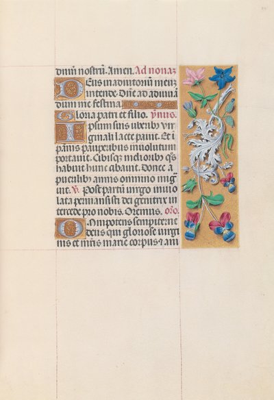 Hours of Dronning Isabella den Katolik, Dronning af Spanien: Fol. 84r, ca. 1500. af Master of the First Prayerbook of Maximillian