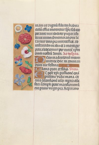 Hours of Dronning Isabella den Katolik, Dronning af Spanien: Fol. 84v, ca. 1500. af Master of the First Prayerbook of Maximillian