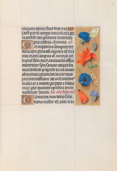 Hours of Dronning Isabella den Katolik, Dronning af Spanien: Fol. 85r, ca. 1500. af Master of the First Prayerbook of Maximillian