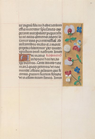Hours of Dronning Isabella den Katolik, Dronning af Spanien: Fol. 86r, ca. 1500. af Master of the First Prayerbook of Maximillian