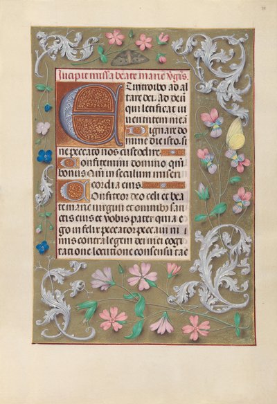 Hours of Dronning Isabella den Katolik, Dronning af Spanien: Fol. 88r, ca. 1500. af Master of the First Prayerbook of Maximillian