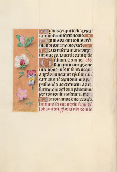 Hours of Dronning Isabella den Katolik, Dronning af Spanien: Fol. 92v, c. 1500. af Master of the First Prayerbook of Maximillian