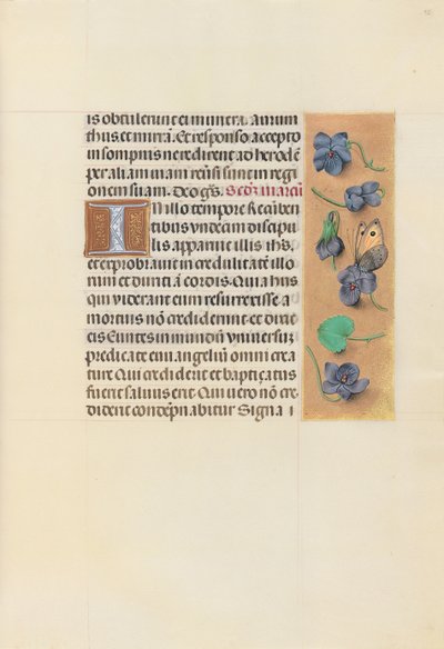 Dronning Isabella den katolske, dronning af Spaniens åbningstider: Fol. 96r, ca. 1500. af Master of the First Prayerbook of Maximillian