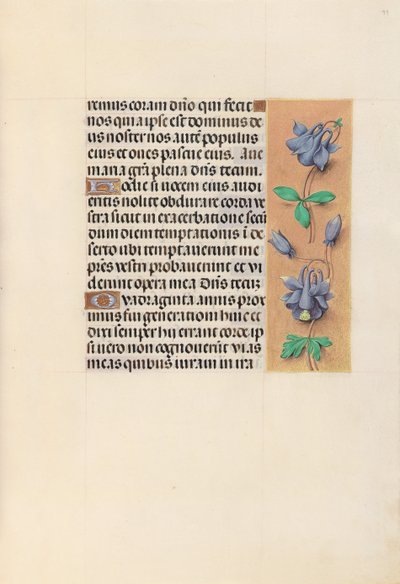 Hours of Dronning Isabella den Katolik, Dronning af Spanien: Fol. 99r, c. 1500. af Master of the First Prayerbook of Maximillian