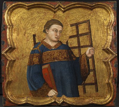 St. Lawrence, ca. 1335 (tempera og bladguld på panel) af Master of the Fogg Pieta