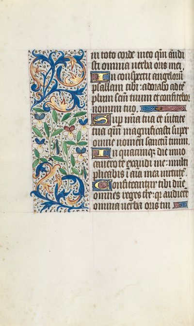 Timebog Brug af Rouen: fol. 106r, ca. 1470. af Master of the Geneva Latini