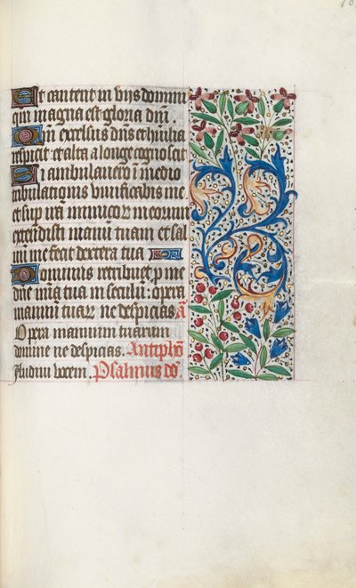 Timebog Brug af Rouen: fol. 107r, ca. 1470. af Master of the Geneva Latini