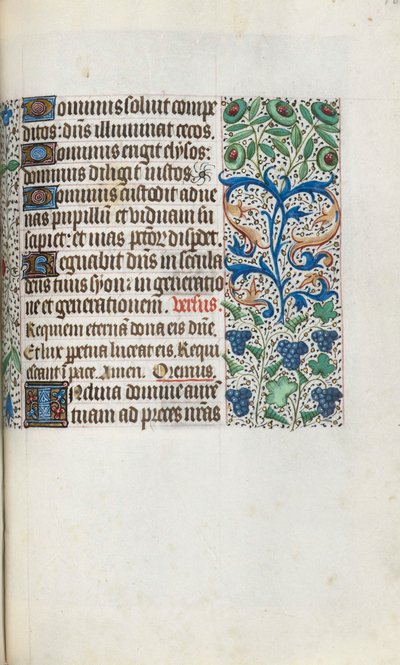 Timebog Brug af Rouen: fol. 109r, ca. 1470. af Master of the Geneva Latini