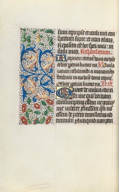 Timebog Brug af Rouen: fol. 132v, ca. 1470. af Master of the Geneva Latini