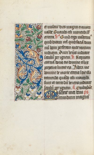 Timebog Brug af Rouen: fol. 133v, ca. 1470. af Master of the Geneva Latini