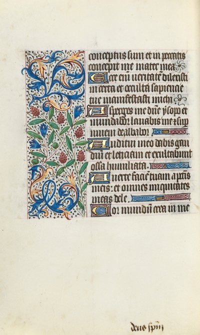 Timebog Brug af Rouen: fol. 134v, ca. 1470. af Master of the Geneva Latini