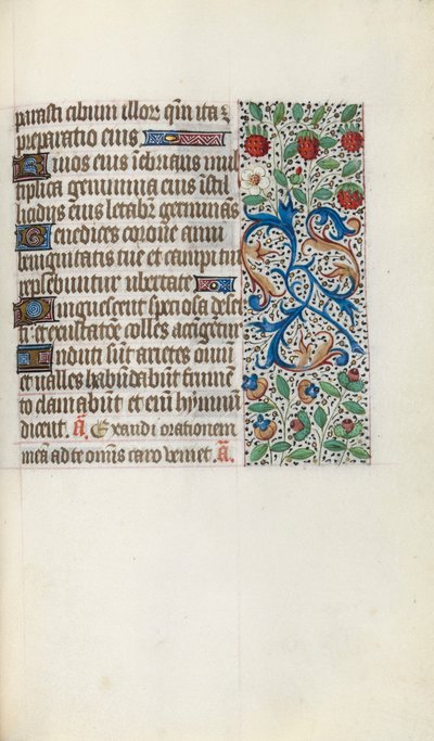 Timebog Brug af Rouen: fol. 137r, ca. 1470. af Master of the Geneva Latini