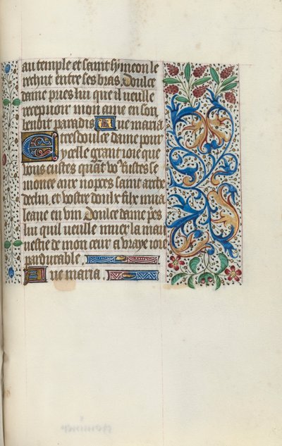 Timebog Brug af Rouen: fol. 149r, ca. 1470. af Master of the Geneva Latini