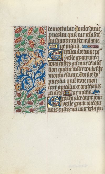 Timebog Brug af Rouen: fol. 150V, ca. 1470. af Master of the Geneva Latini