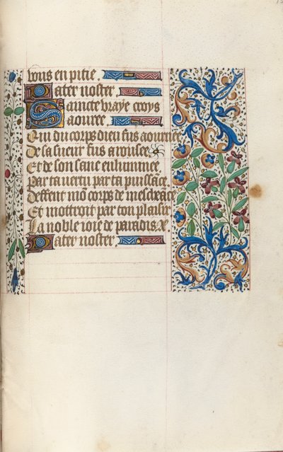 Timebog Brug af Rouen: fol. 154r, ca. 1470. af Master of the Geneva Latini