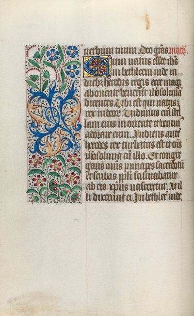 Timebog Brug af Rouen: fol. 16v, c. 1470. af Master of the Geneva Latini