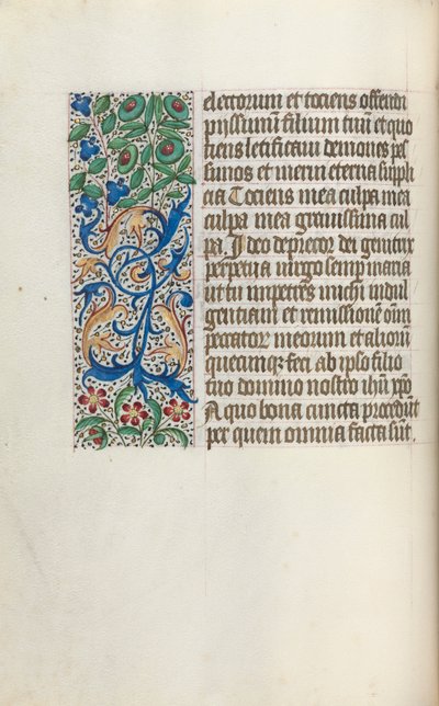 Timebog Brug af Rouen: fol. 25v, ca. 1470. af Master of the Geneva Latini