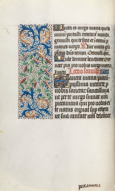 Timebog Brug af Rouen: fol. 35v, c. 1470. af Master of the Geneva Latini