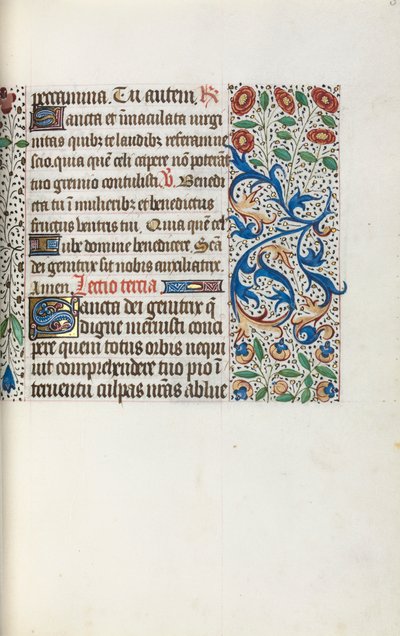 Timebog Brug af Rouen: fol. 36r, ca. 1470. af Master of the Geneva Latini