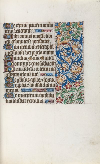 Timebog Brug af Rouen: fol. 37r, ca. 1470. af Master of the Geneva Latini
