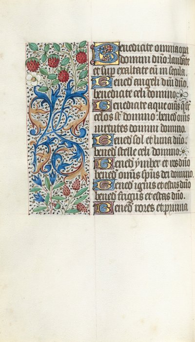 Timebog Brug af Rouen: fol. 42v, c. 1470. af Master of the Geneva Latini