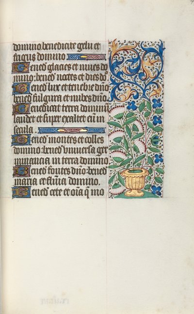 Timebog Brug af Rouen: fol. 43r, c. 1470. af Master of the Geneva Latini