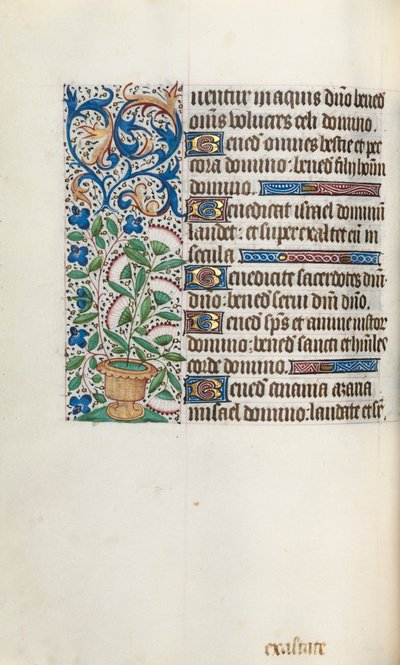Timebog Brug af Rouen: fol. 43v, c. 1470. af Master of the Geneva Latini