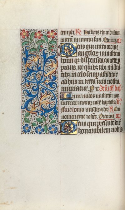 Timebog Brug af Rouen: fol. 50v, ca. 1470. af Master of the Geneva Latini