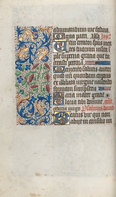 Timebog Brug af Rouen: fol. 56v, ca. 1470. af Master of the Geneva Latini