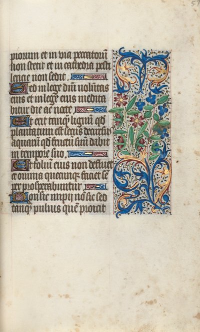 Timebog Brug af Rouen: fol. 57r, ca. 1470. af Master of the Geneva Latini