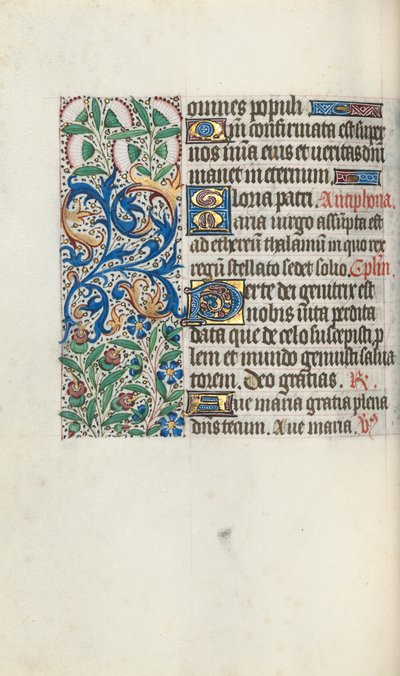 Timebog Brug af Rouen: fol. 60v, ca. 1470. af Master of the Geneva Latini