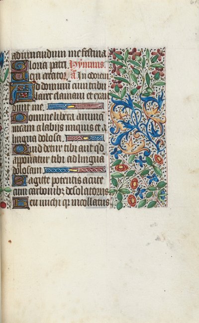 Timebog Brug af Rouen: fol. 61r, ca. 1470. af Master of the Geneva Latini