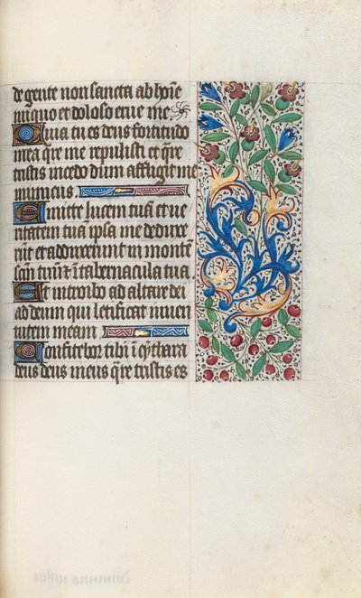 Timebog Brug af Rouen: fol. 76r, ca. 1470. af Master of the Geneva Latini